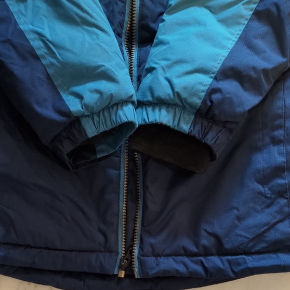 Hurley Boys Medium Hooded Winter Jacket Navy Light Blue Coat Youth - Picture 6 of 8